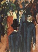 Ernst Ludwig Kirchner Gatuscen from Berlin painting